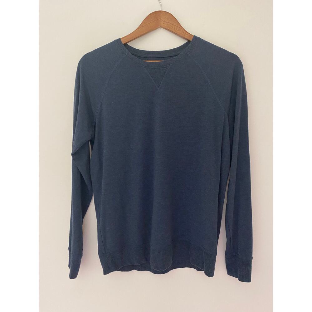 Tommy John Super Soft Women’s Lounge Sleepwear Top Navy Blue Long Sleeve EUC M